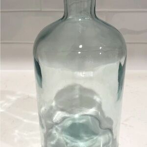 Hearth & Hand Aqua Glass Bottle